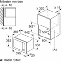 Bosch BFL623MB4 Beépíthető mikrohullámú sütő kép 6