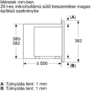 Bosch BFL623MB4 Beépíthető mikrohullámú sütő kép 7