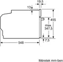 Bosch CMG7761B1  Beépíthető kompakt sütő + mikrohullámú sütő kép 12