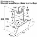 Bosch DWK81AN60 Falra szerelhető páraelszívó kép 11