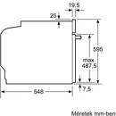 Bosch HBG578EB3 Beépíthető Önálló Sütő kép 9