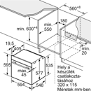 Bosch HBG774KB1 Beépíthető önálló sütő kép 9