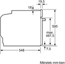 Bosch HMG778NB1 beépíthető önálló sütő kép 7