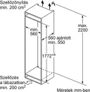 Bosch KIV87VFE0 Beépíthető alulfagyasztós hűtőszekrény kép 10