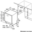 Bosch SMV6YCX02E Beépíthető mosogatógép kép 9