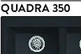 Elleci Quadra 350 G68 bianco (LGQ35068) Gránit mosogatótálcák kép 2