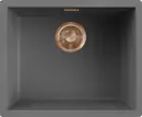 Elleci Zen-F 105 K99 Dark Grey bronz tartozékokkal Keratek Plus mosogatótálcák Fő kép