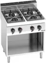 Ggm gastro GHB871P Ipari gáztűzhely - 700-as - főzősorba illeszthető - összteljesítmény: 28,0 kW - 4 égős - nyitott tárolórésszel kép 3