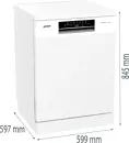 Gorenje GS643E90W szabadonálló mosogatógép kép 9