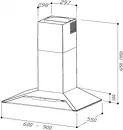 Sirius SLTC-97 TW 60 cm fehér kürtős páraelszívó kép 2