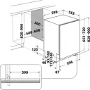 Whirlpool W8I HT40 T beépíthető mosogatógép kép 12