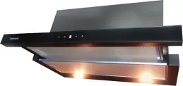 Airmec SLIM VETRO PLUS 90 fekete kihúzható páraelszívó kép