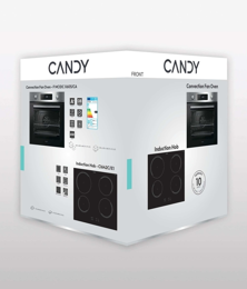Candy P CI25XCI642C/E Sütő + főzőlap kép