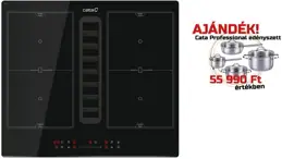 Cata IAS-6024 + QUADRO 800 R plazma szűrő - ÚJ! beépíthető indukciós főzőlap kép