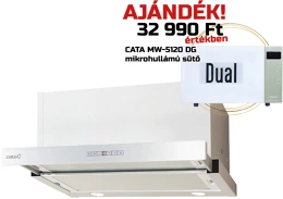 Cata TFH-7600 X inox MW-5120 DG blue mikrohullámú sütő-2 kihúzható páraelszívó kép