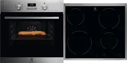 Electrolux EOF3H00BX+EHF6240XXK beépíthető sütő + beépíthető főzőlap kép