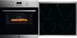 Electrolux EOF3H40BX+EHF6240XXK beépíthető sütő + beépíthető főzőlap kép