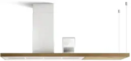 Elica BIO ISLAND WH/A/120X53 ROVERE kürtős páraelszívó kép