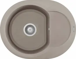 Elleci Easy Round 600 G43 tortora (LGYR6043) Gránit mosogatótálcák kép