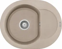 Elleci Easy Round 600 G51 avena (LGYR6051) Gránit mosogatótálcák kép