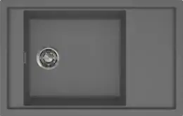 Elleci Sintesi 305 K99 Dark Grey inox tartozékokkal Keratek Plus mosogatótálcák kép