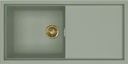 Elleci Sintesi 480 K82 Sage Green arany tartozékokkal Keratek mosogatótálcák kép