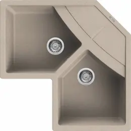 Elleci Unico Corner G51 avena (LGUCOR51) Gránit mosogatótálcák kép
