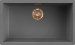 Elleci Zen-F 130 K99 Dark Grey bronz tartozékokkal Keratek Plus mosogatótálcák kép