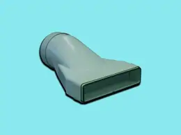 Gonal Cső-lapos csatorna átalakító-9 Légtechnikai csövek, elemek és idomok (Webshop) kép