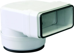 Gonal Cső-lapos csatorna átalakító 90°-4 Légtechnikai csövek, elemek és idomok (Webshop) kép