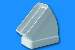 Gonal Lapos csatorna 45° - vízszintes-5 Légtechnikai csövek, elemek és idomok (Webshop) kép