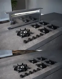 Sirius S-DD 116 EM STONE motor nélkül pultba építhető páraelszívó kép